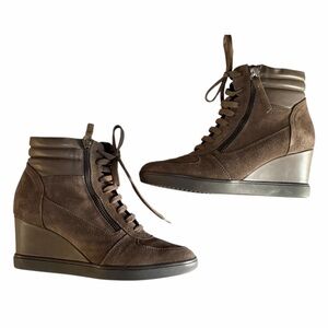 GEOX Brown wedge boot size 38 = 8